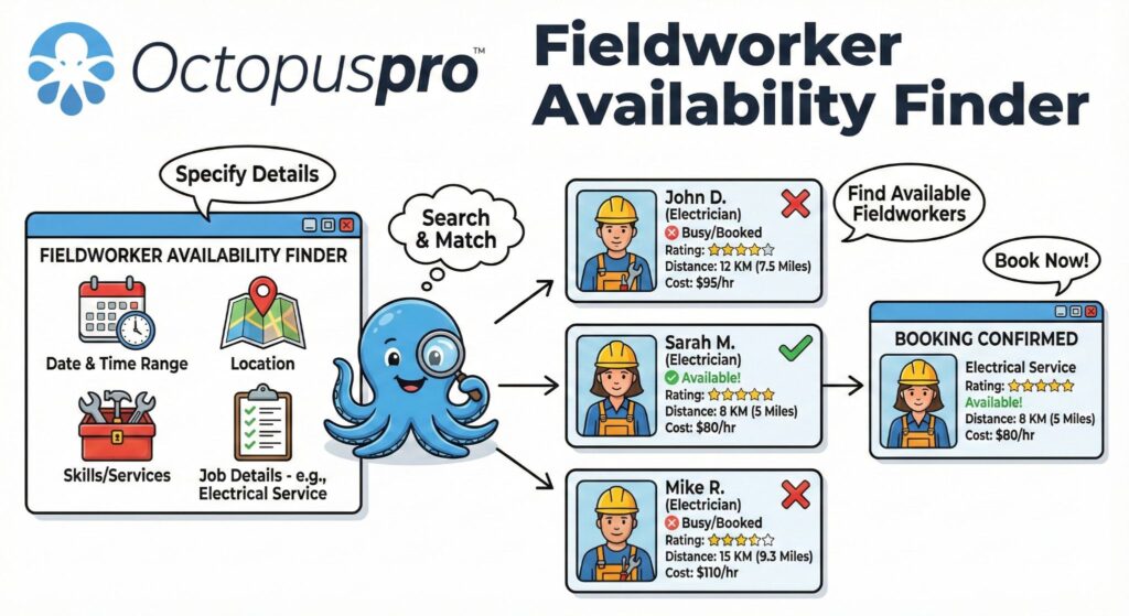 Fieldworker availability finder