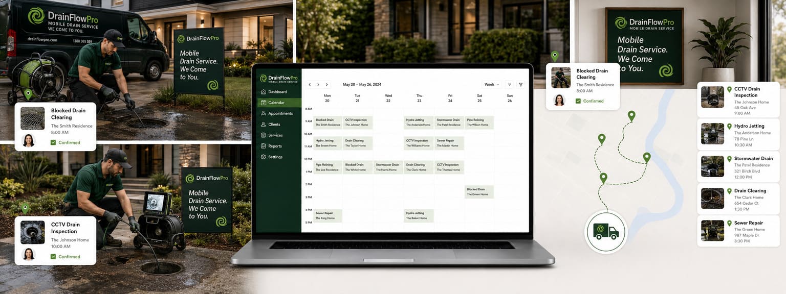 Drainage and Drain Cleaning Services Scheduling Software Locations
