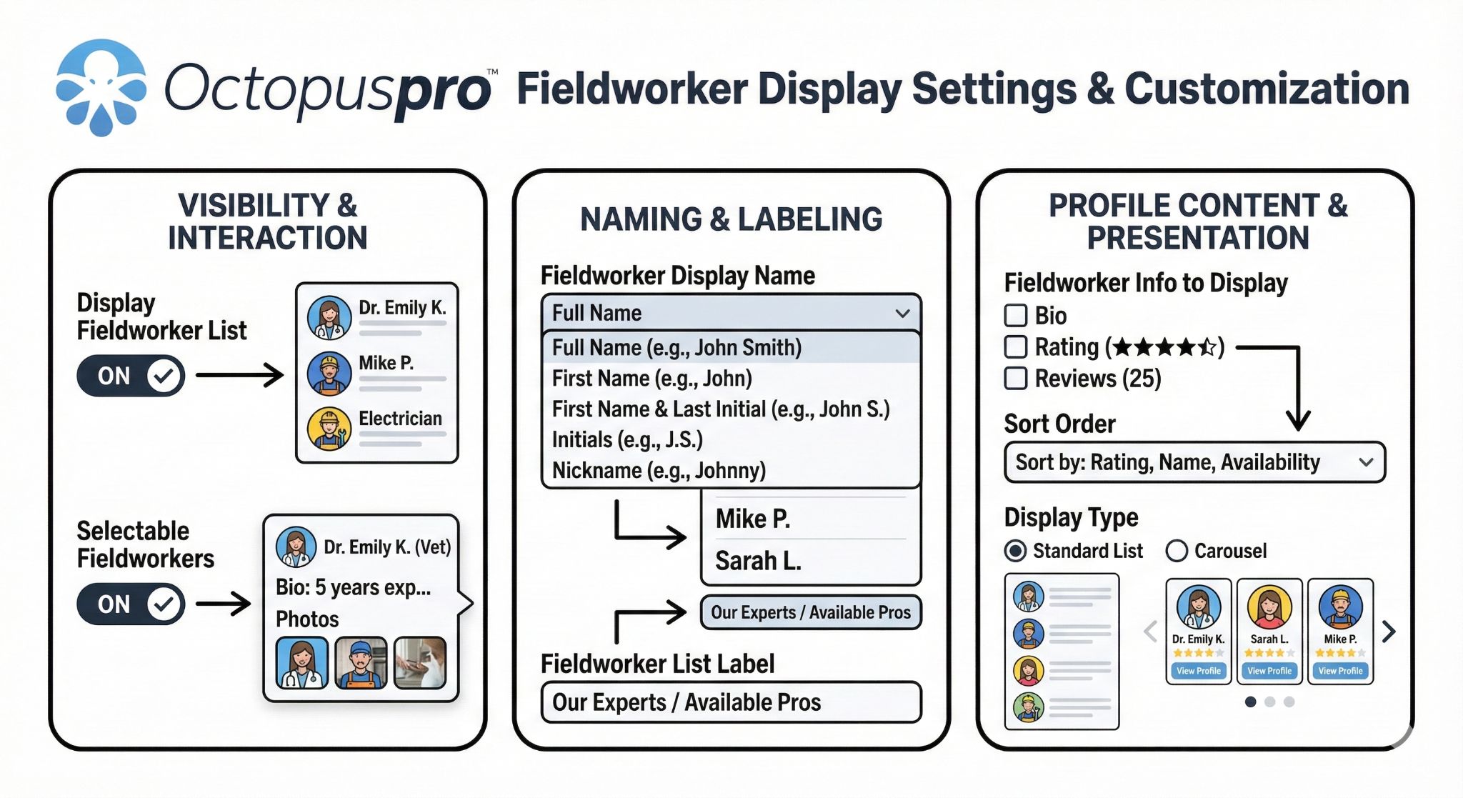 Fieldworker display settings and customization Fieldworker display settings and customization
