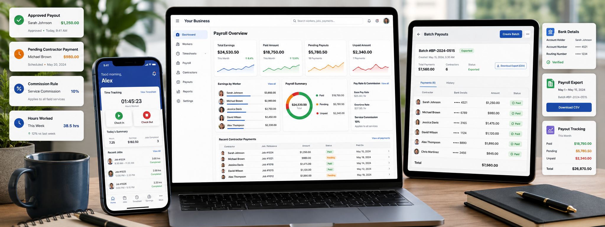 Fieldworker payroll and contractor payment overview Fieldworker payroll and contractor payment overview