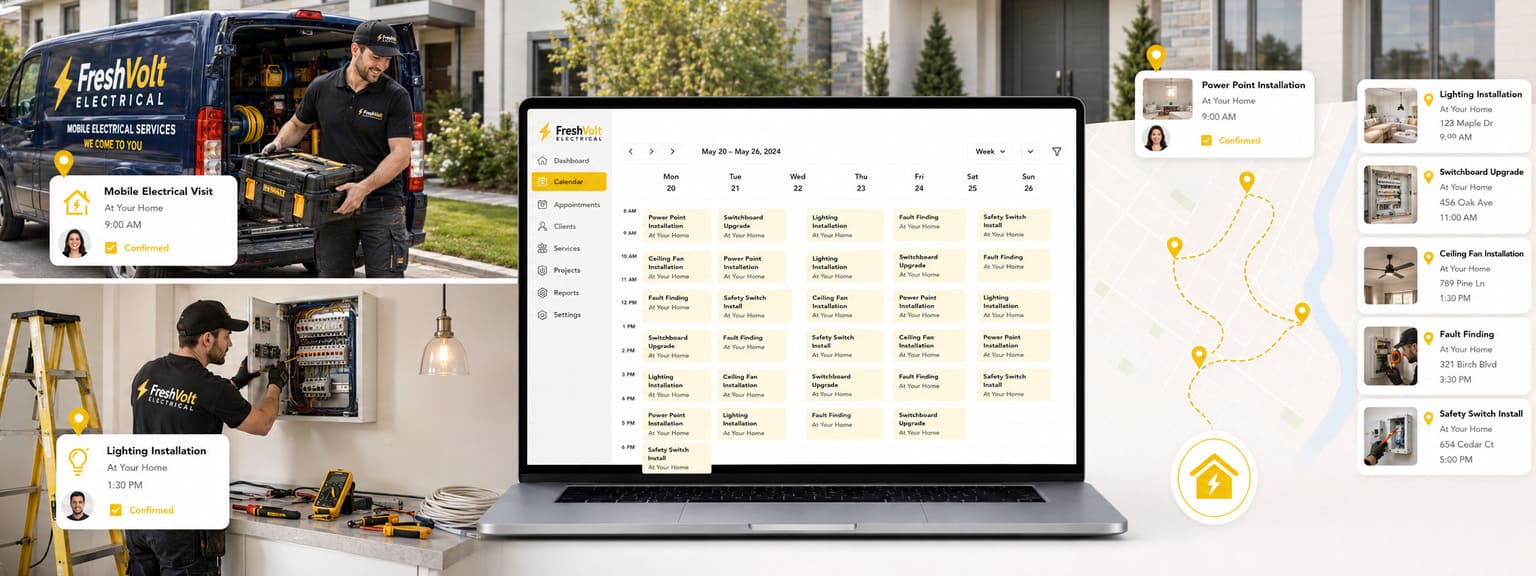 Electrician and Electrical Services Scheduling Software Locations