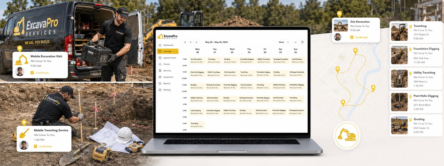 Excavation Services Scheduling Software Locations