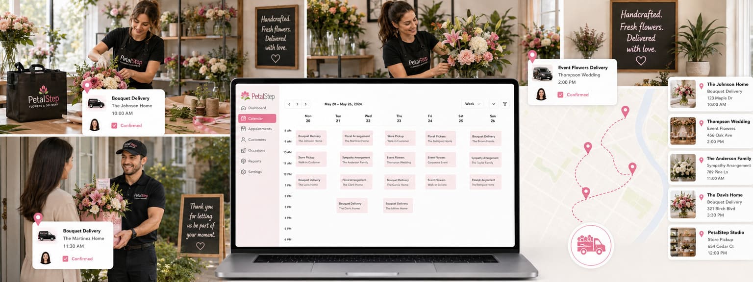 Flower Delivery Services Scheduling Software Locations