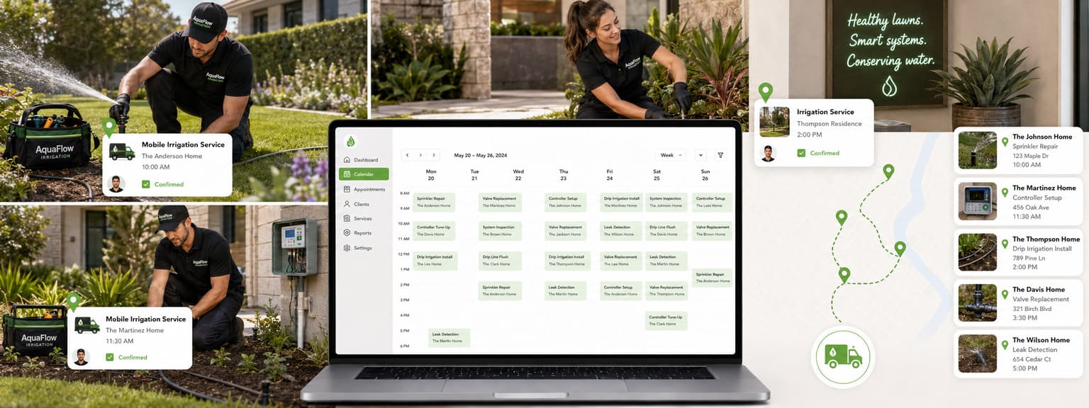 Irrigation and Reticulation Services Scheduling Software Locations