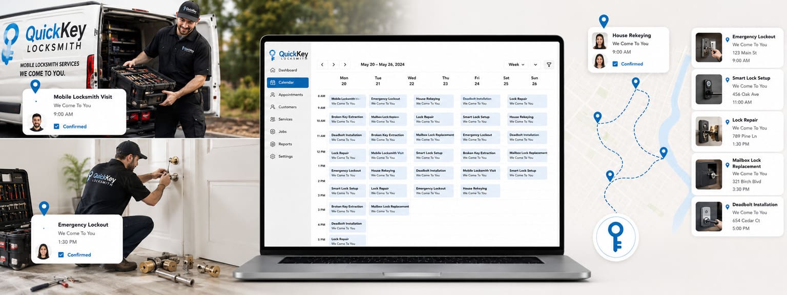 Locksmith Scheduling Software Locations