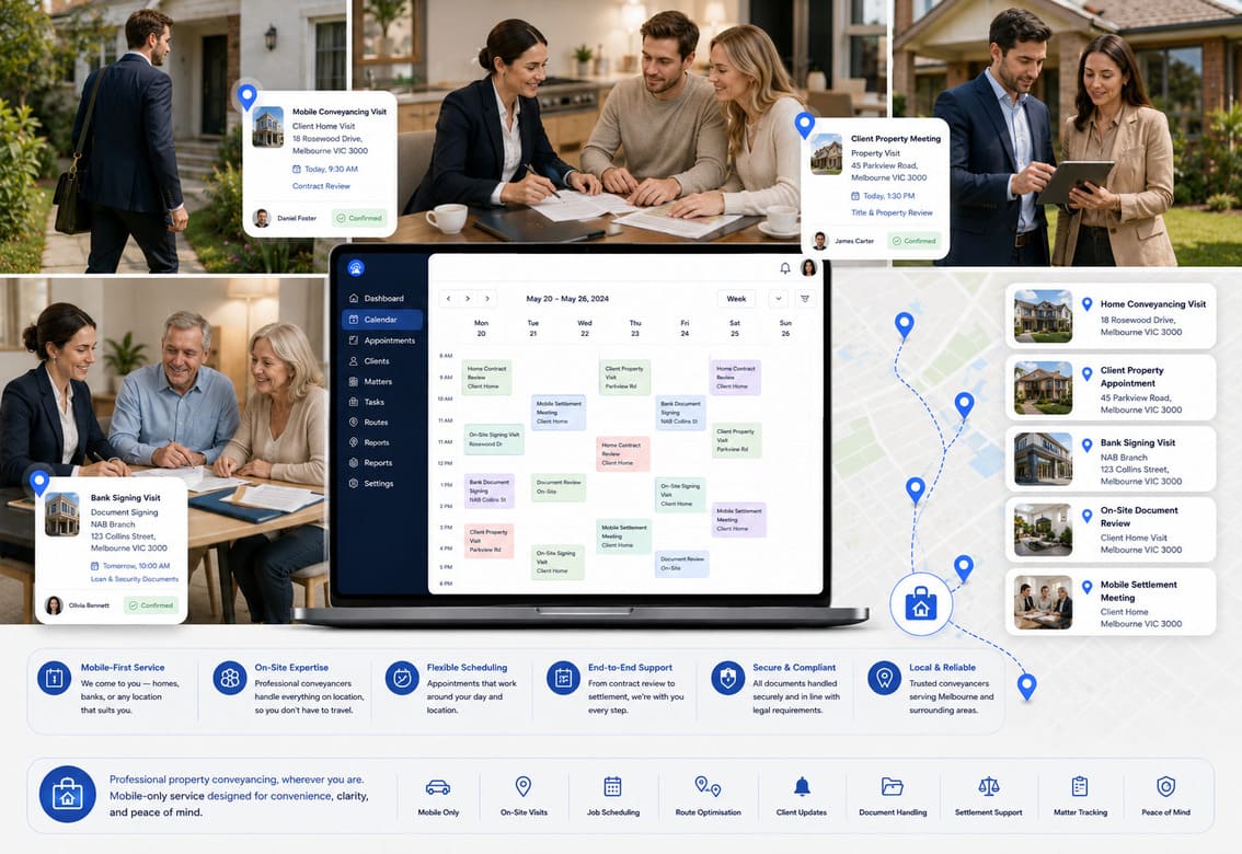 Property Conveyancing Services Scheduling Software Locations