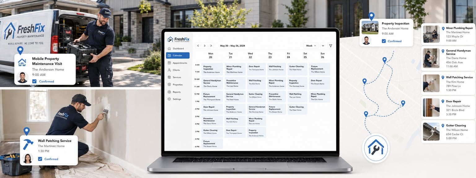 Property Maintenance Services Scheduling Software Locations