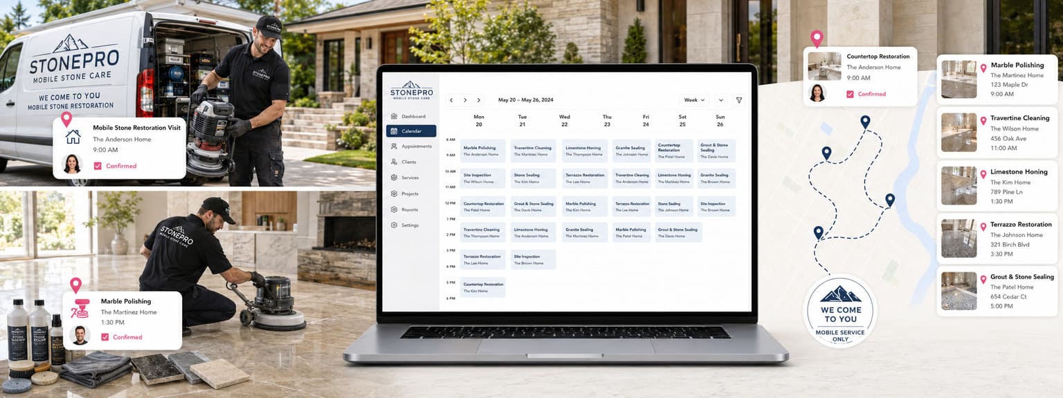 Carpet Cleaning Services Scheduling Software Locations